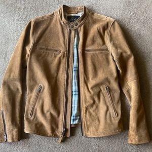 Lucky Brand Suede Bonneville Cafe Racer Jacket